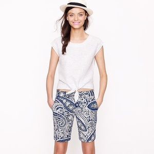 J. CREW SHORT IN ANTIQUE PAISLEY